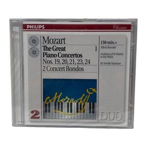Mozart The Great Piano Concertos Vol 1 Alfred Brendel Philips 2 CD Set SEALED